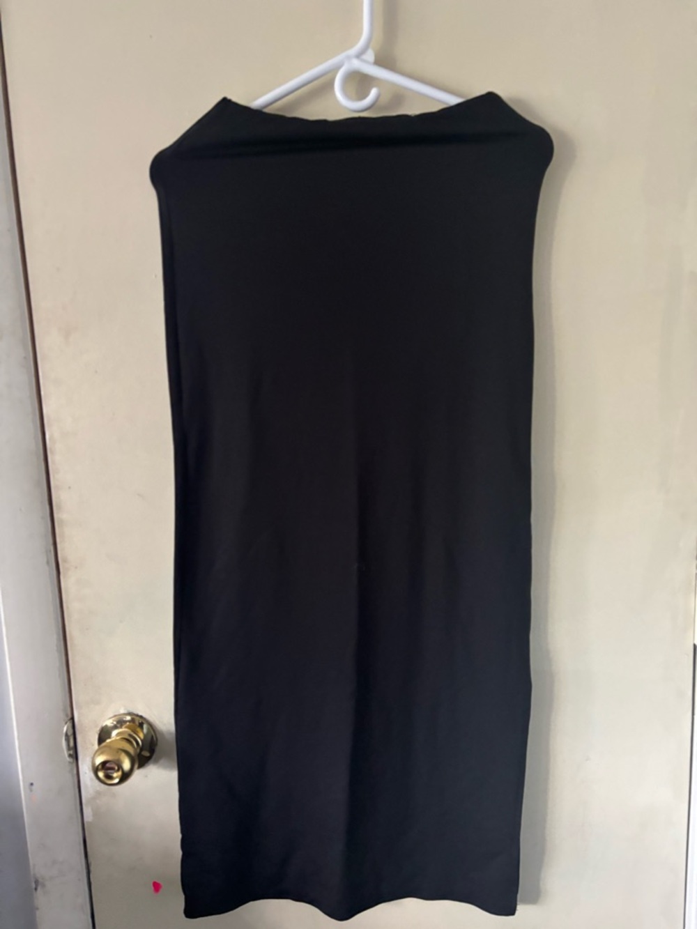 Bershka Black Maxi Straight Skirt